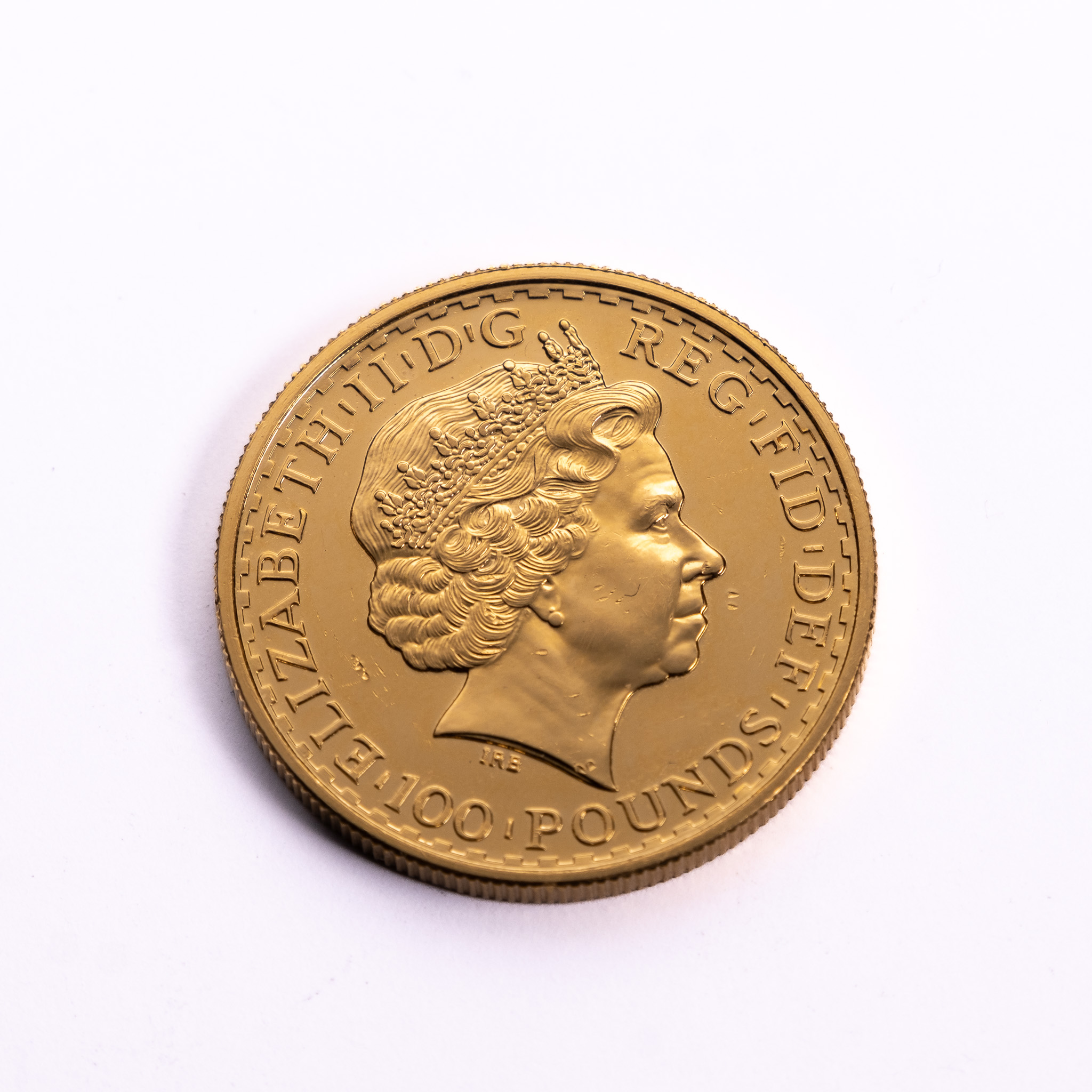 Zlatá Investiční mince Británia Královna Alžběta II. 1Oz