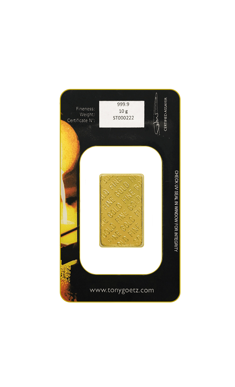 10g AU Investiční slitek Tony Goetz 10G-E-TG