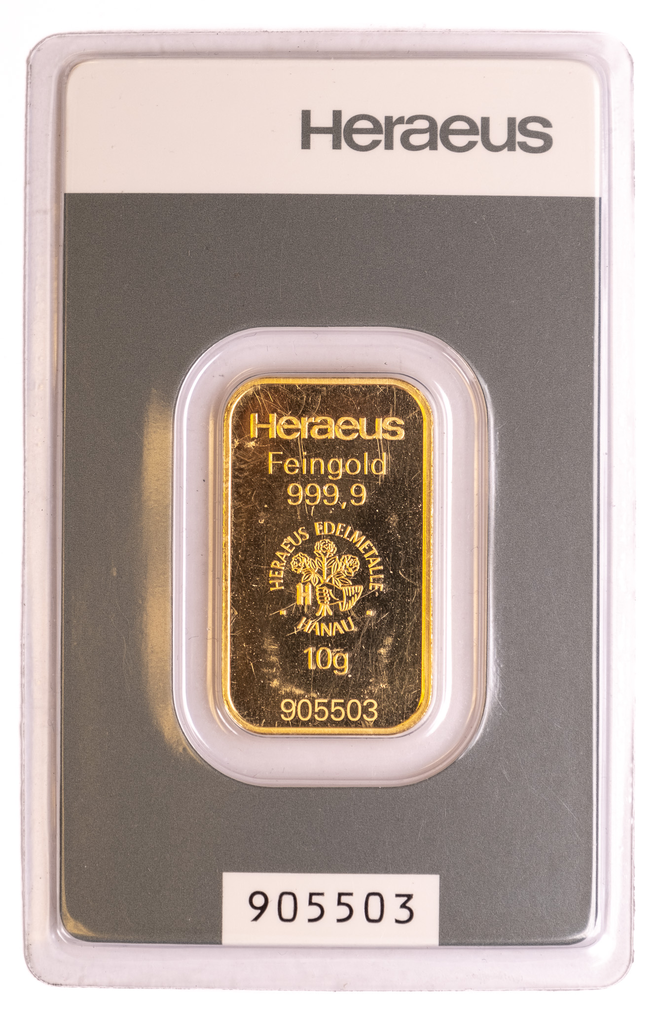 10g AU Investiční slitek Heraeus HE-10G-A