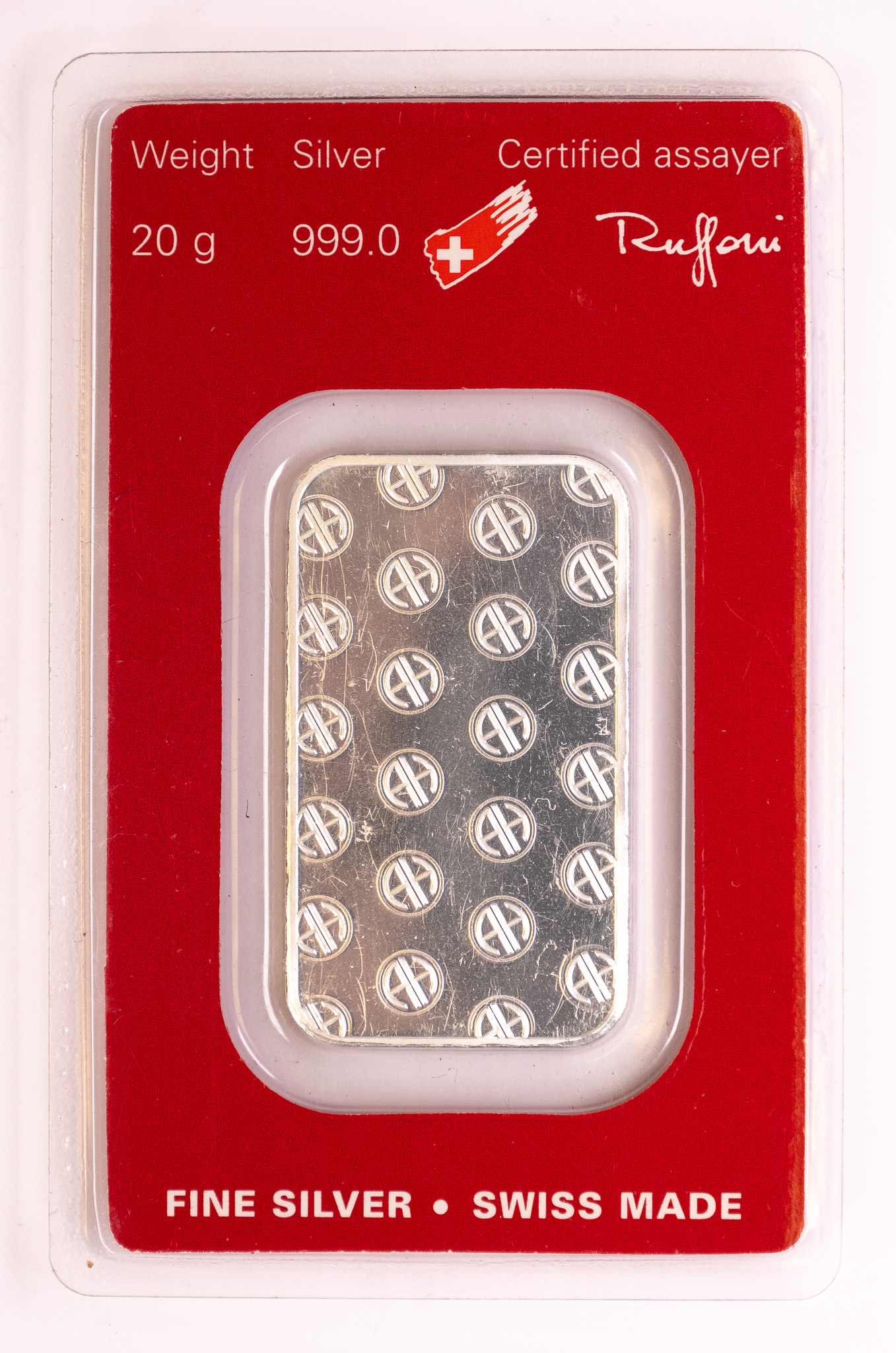20g AG Investiční slitek Argor Heraeus AG-20G-A-AH