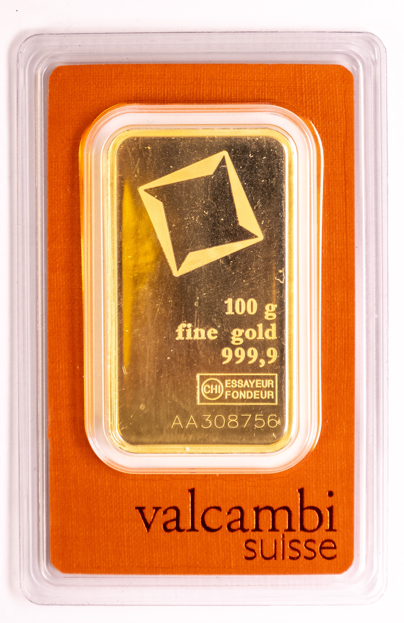 100g AU Investiční slitek Valcambi 100G-F-VA