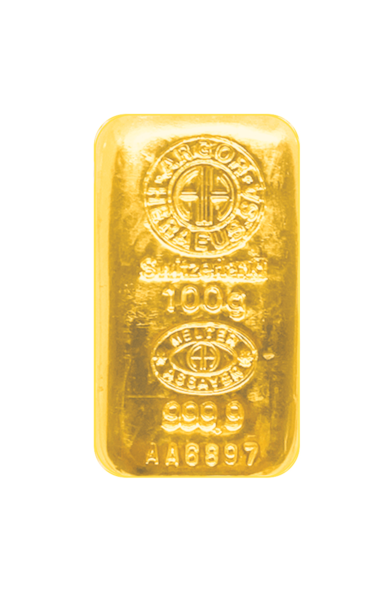 100g AU Investiční slitek Argor Heraeus 100G-CH-AH
