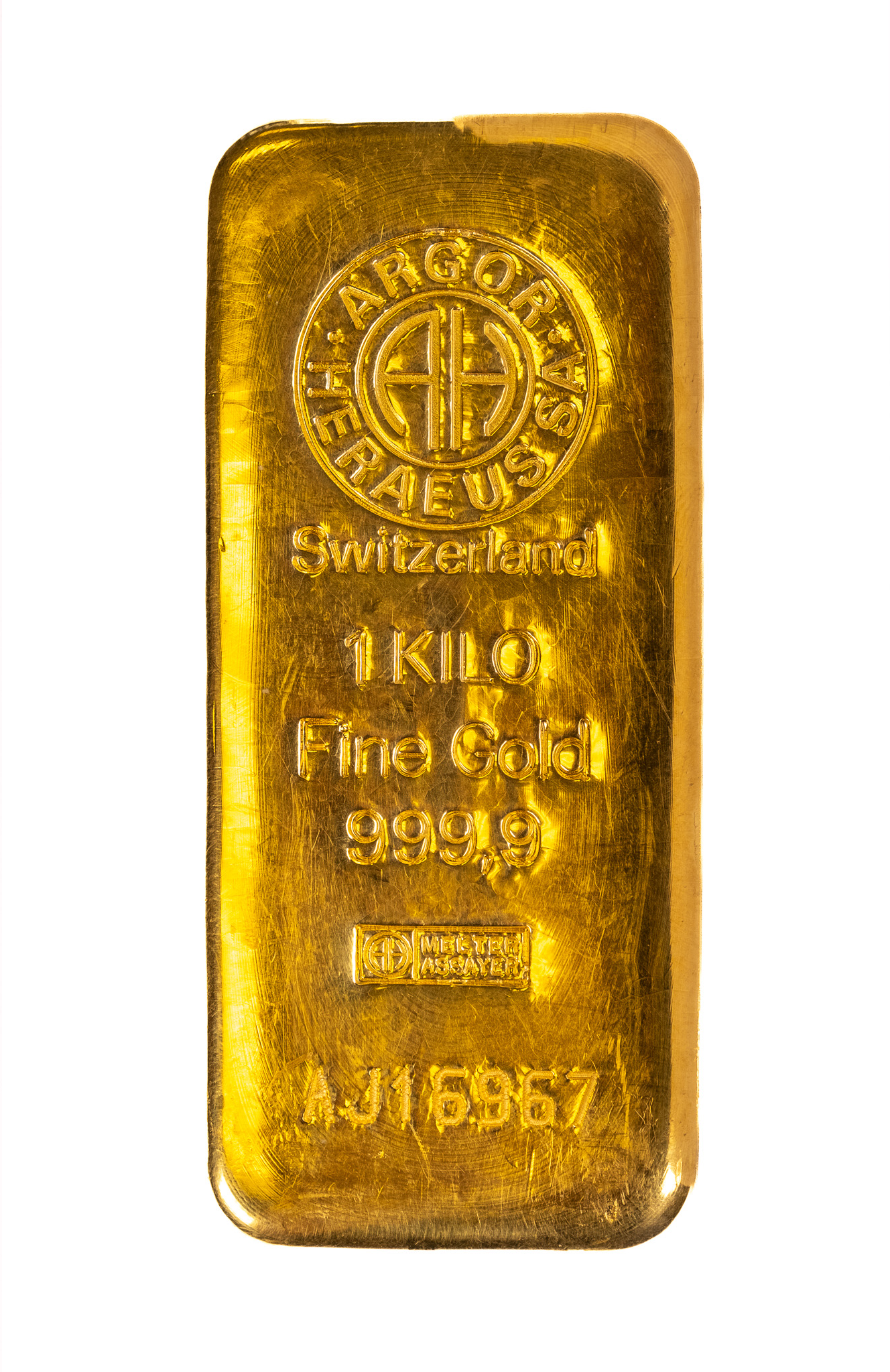 Investiční zlatý slitek z 24 karátového zlata 1000G-A-AH