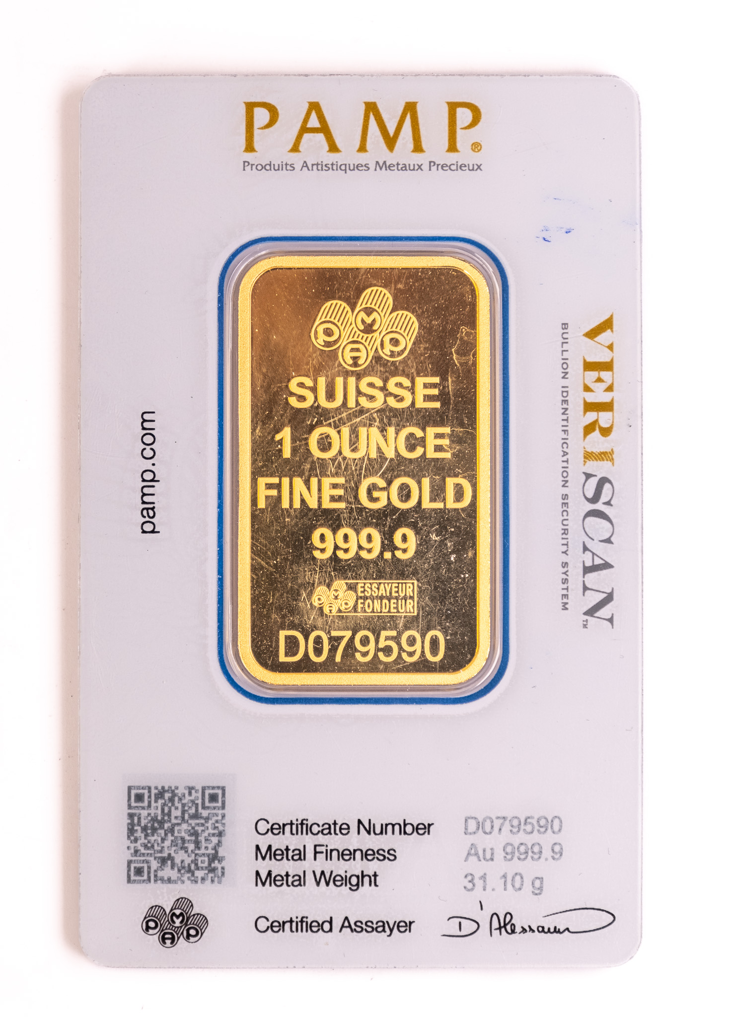 31,1g AU Investiční slitek Pamp 31,1G-G-PA