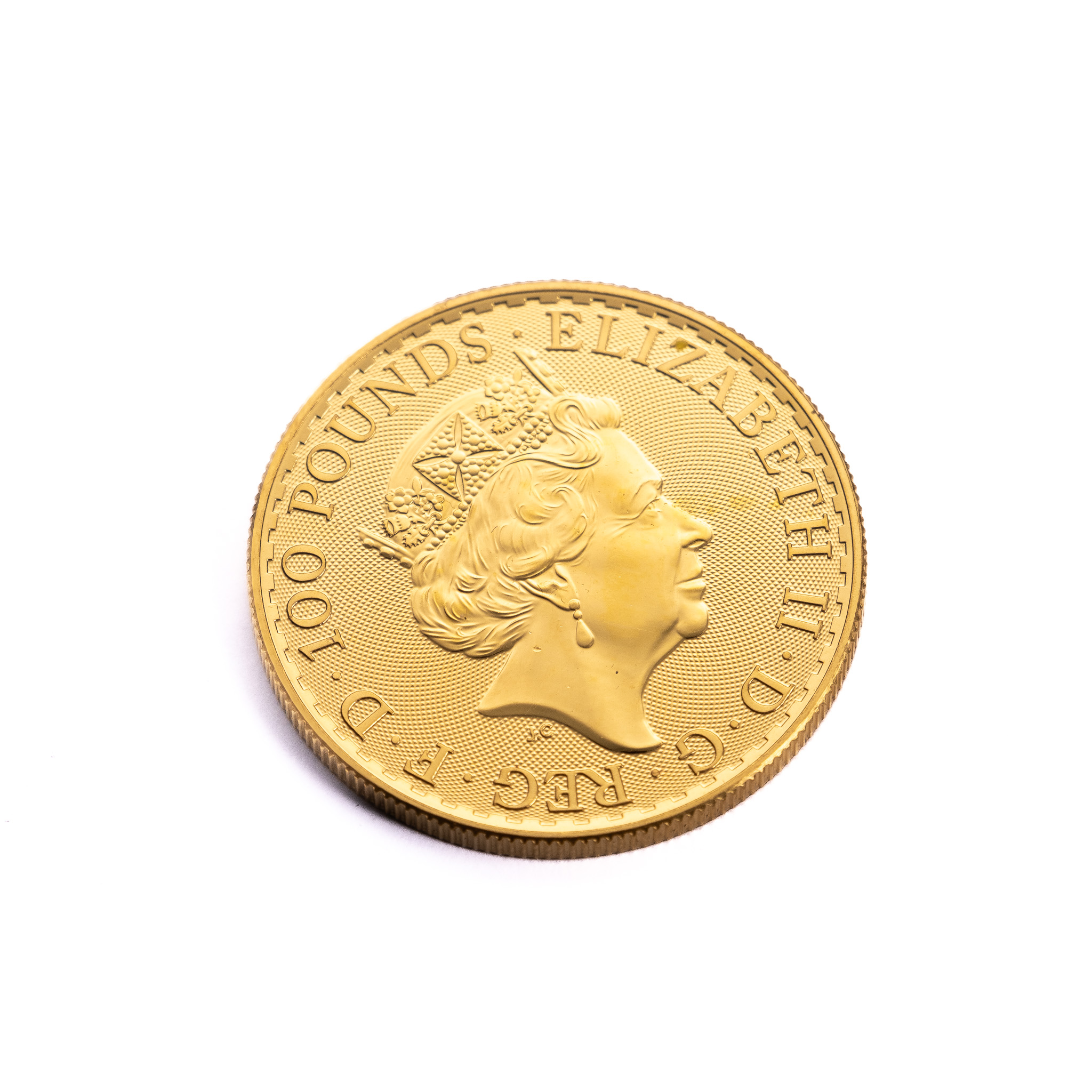 Zlatá Investiční mince Británia Královna Alžběta II. 1Oz